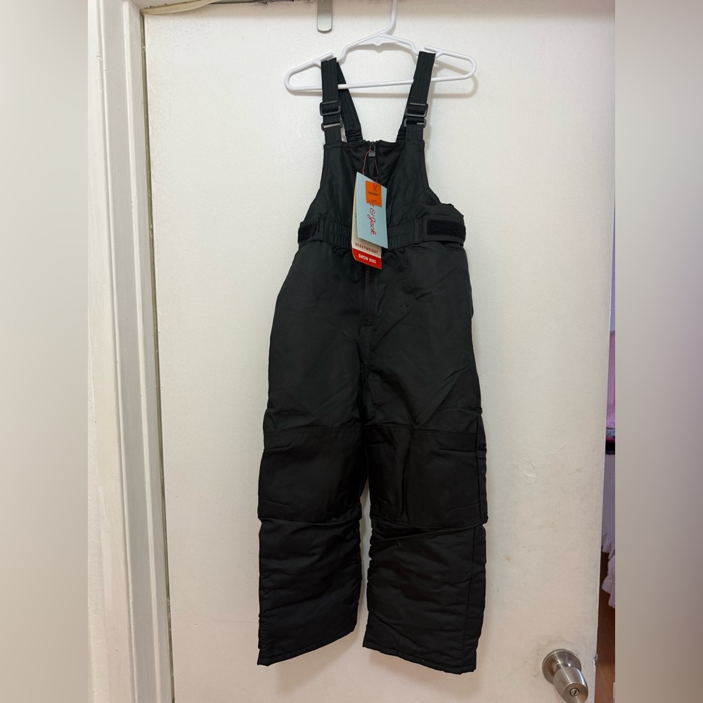 Cat & Jack Black Kids Puffer Snow Bib